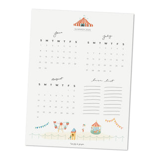 Summer Calendar & Live List 2025
