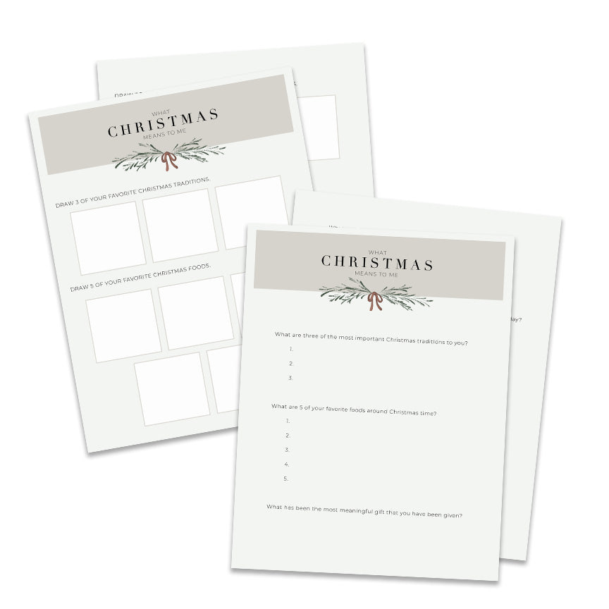 What Christmas Means to Me Simply On Purpose Print Shop