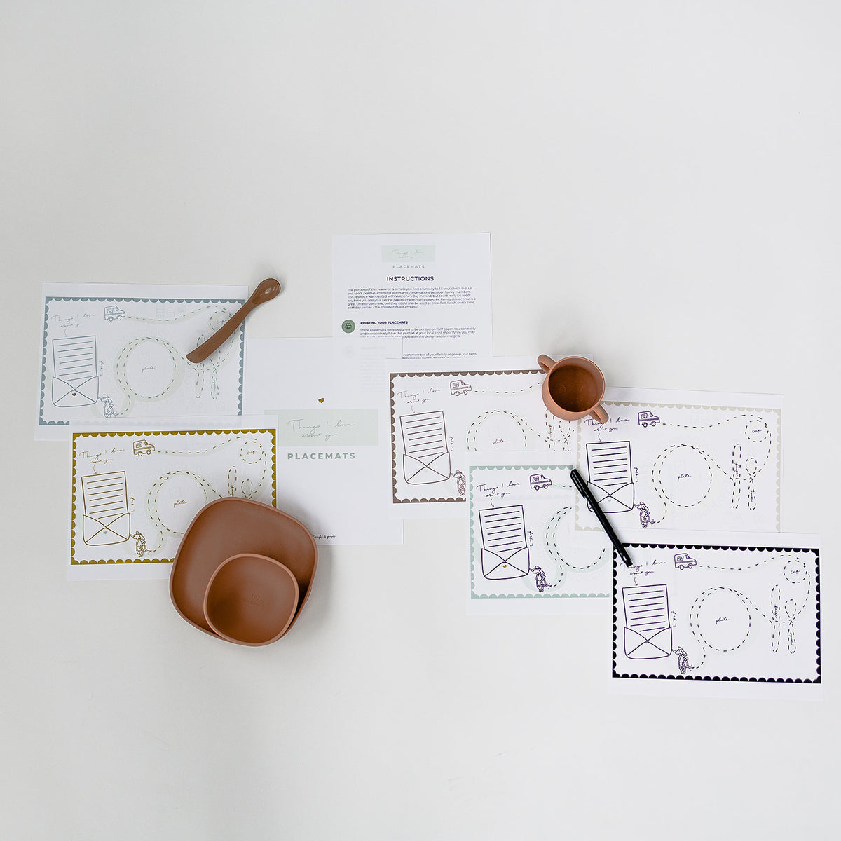 Love Placemats Simply On Purpose Print Shop