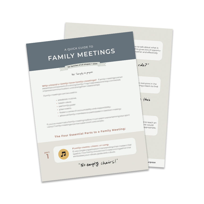 Family Meetings Quick Guide